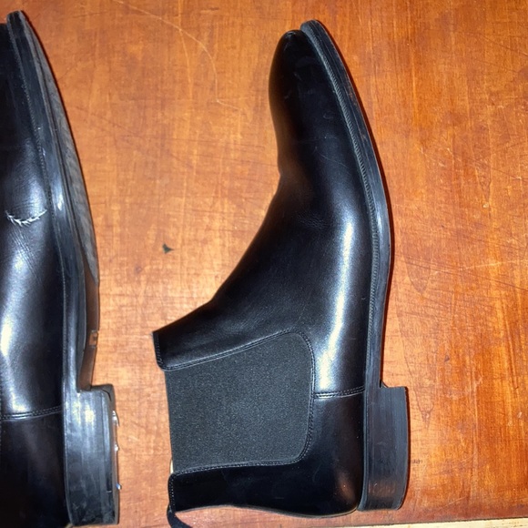 Magnanni Size 12 Black Men’s Black Ankle Boots ‘Bruce Springsteen’ Style Leather main image 4